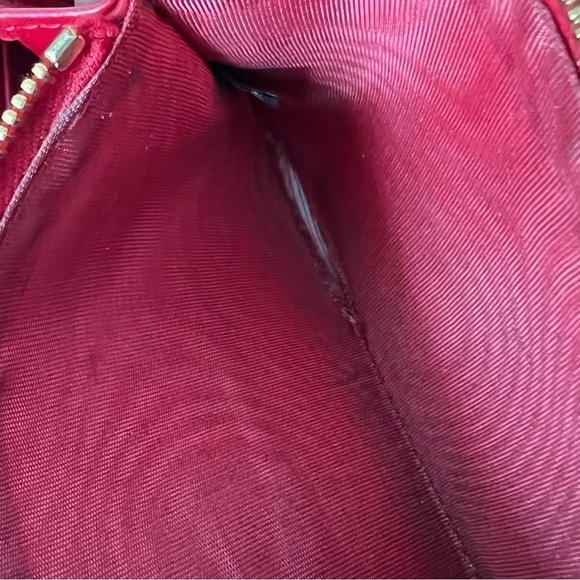 MIU Miu St. Cocco Lux Portaf in Rosso / Red - Picture 14 of 16